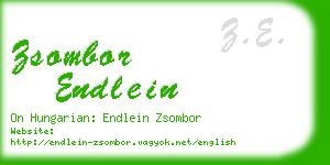 zsombor endlein business card